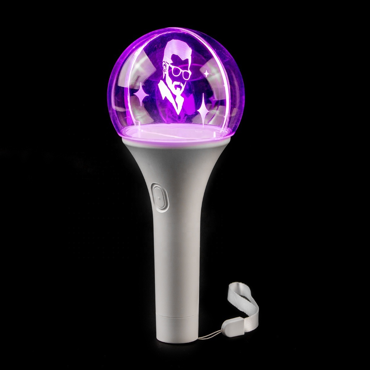 Custom Logo LED Color Changing Party Light Stick Acrylic Glowing Ball Light Stick