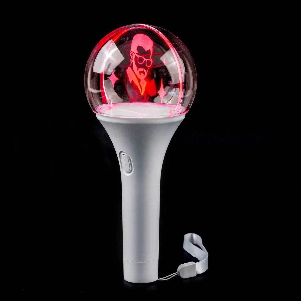 Custom Logo LED Color Changing Party Light Stick Acrylic Glowing Ball Light Stick