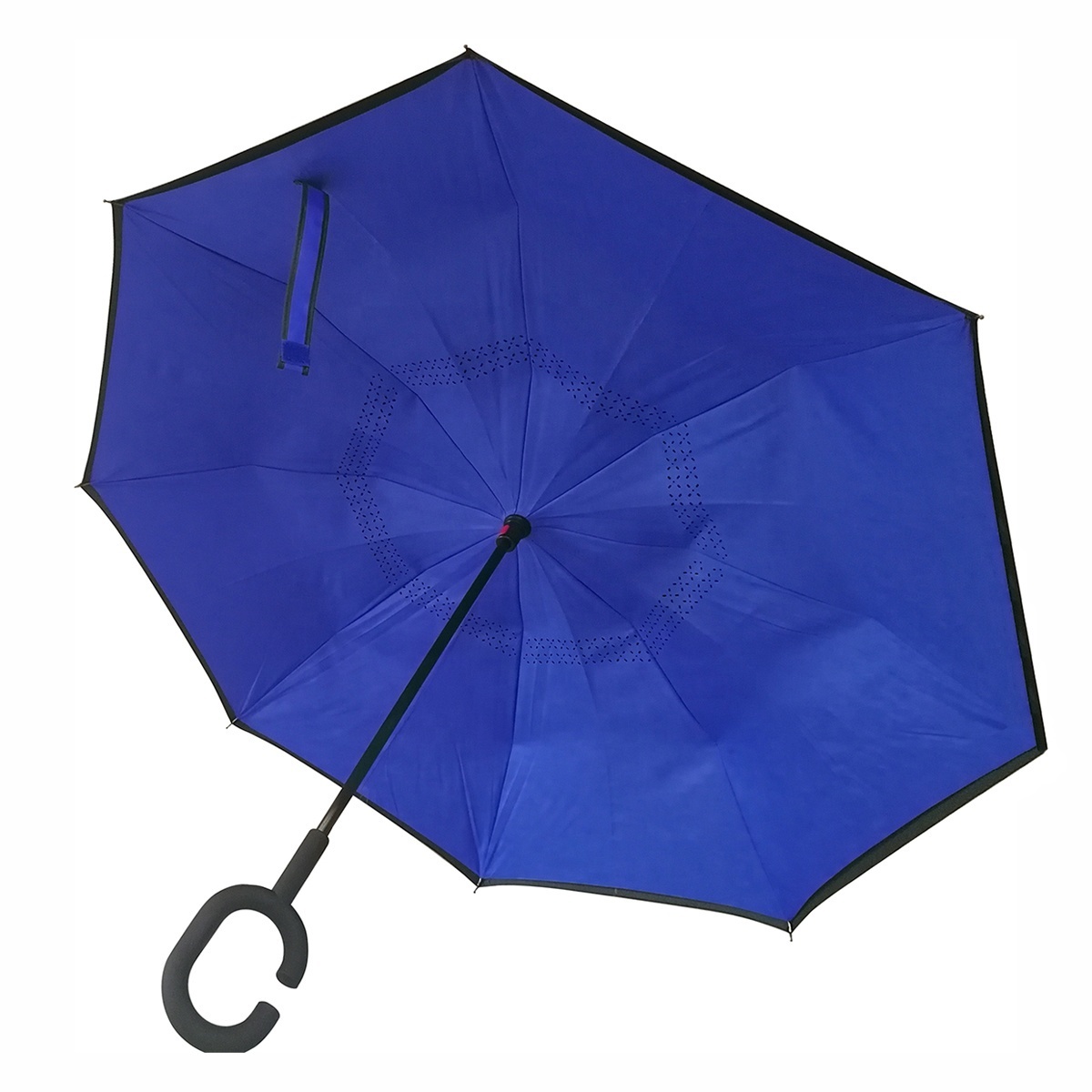 Hot Sale Custom Promotion C Shape Handle Inverted Reverse Umbrella