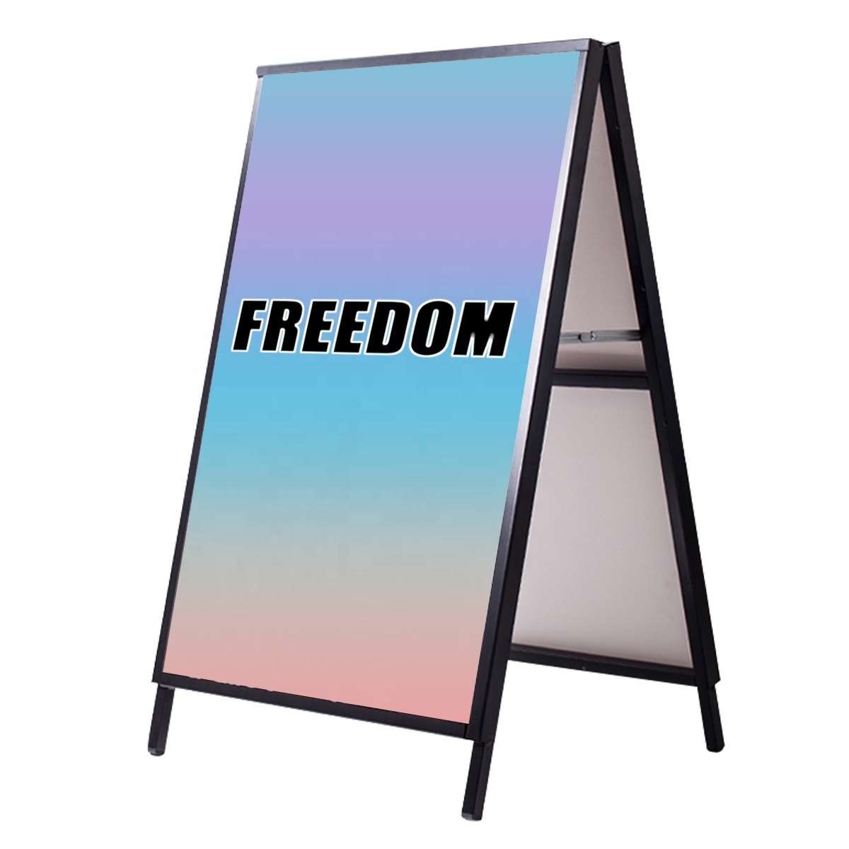 Double Sided A-Frame Sign Display Rack Sandwich Board Sidewalk Advertising Sign for Pavement Display