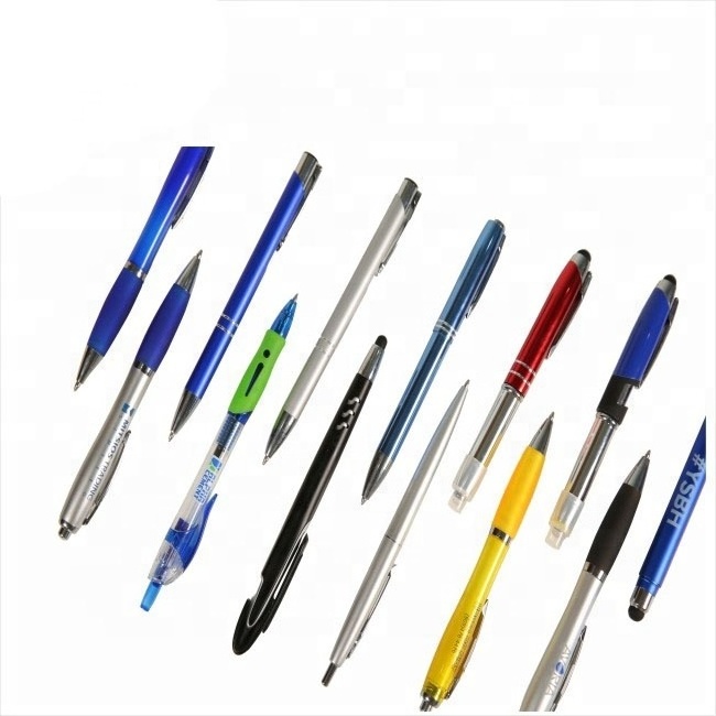 Promotional Custom Recycled Plastic Ballpoint Pens Ball Pens With Logo Advertising Ballpen