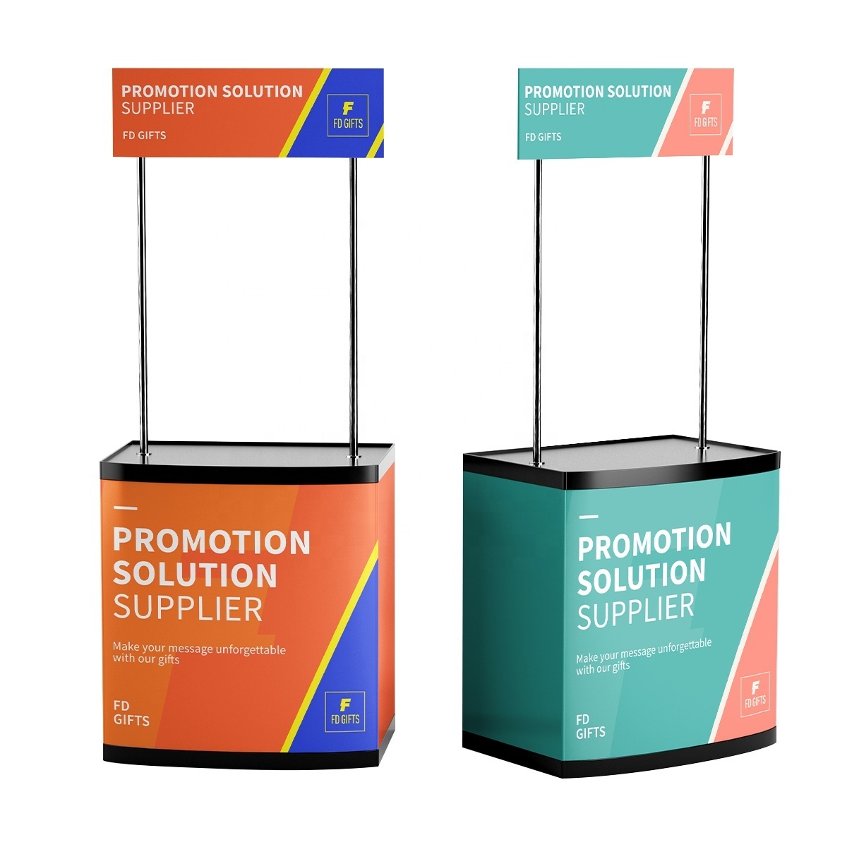 Metal Display Stand Promo Table Promotion Counter Booth