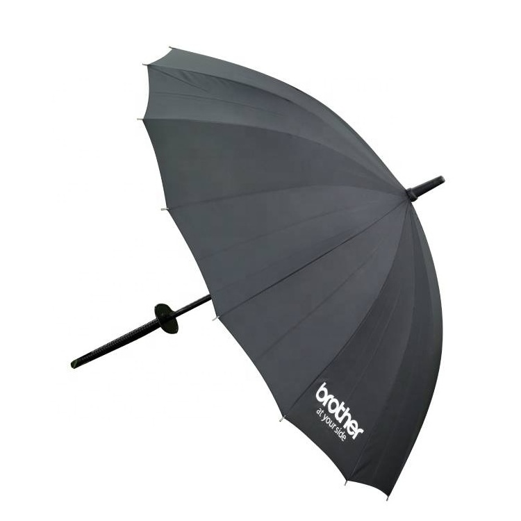 Custom Logo Printed Vented Automatic Folding Umbrella