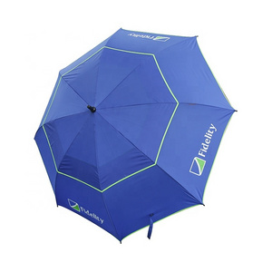 Custom Logo Printed Vented Automatic Folding Umbrella