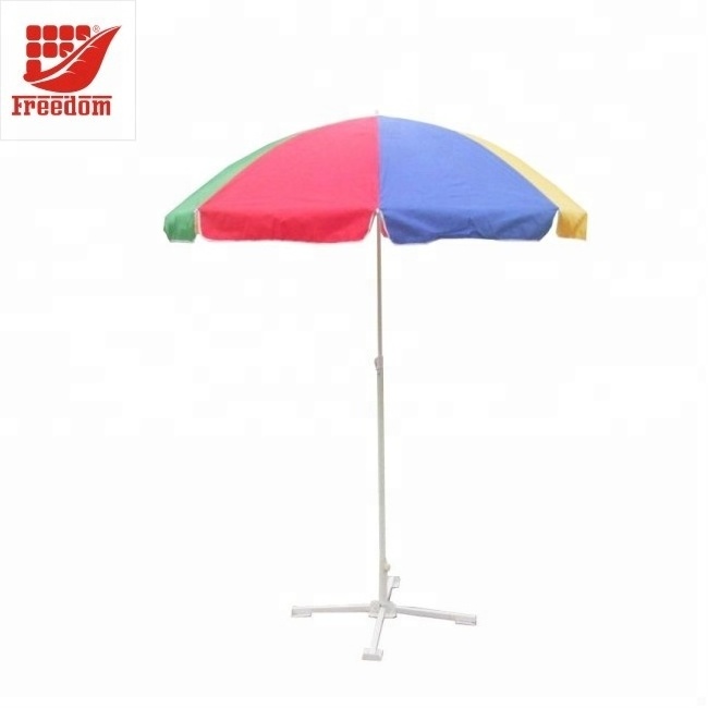 High Quality Custom Logo Printed Outdoor Beach Umbrellas Advertising Polyester Sunshade Parasol Umbrella