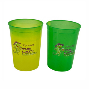 High Quality Custom Promotion Product Plastic Stadium Mood Color Cup With Logo