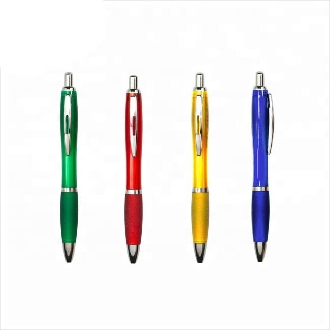 Promotional Custom Recycled Plastic Ballpoint Pens Ball Pens With Logo Advertising Ballpen