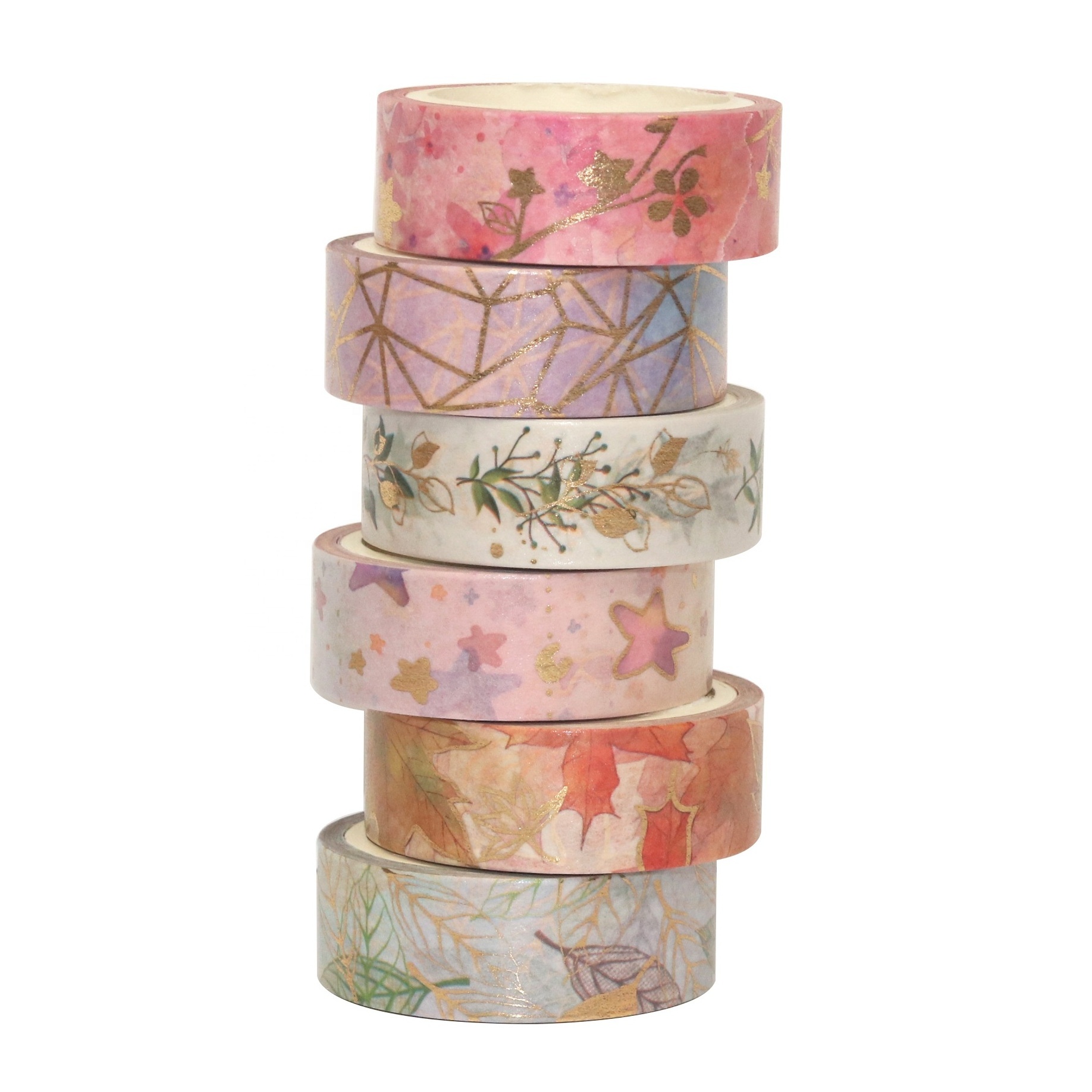 Custom printed personalized design  cute  paper tape set wholesale buy decoration Washi Tape