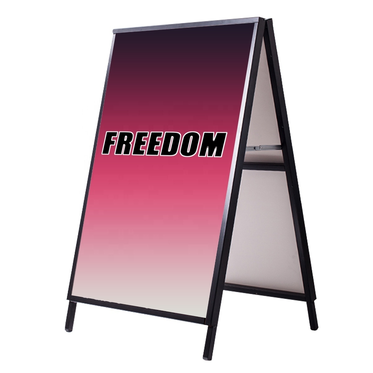 Double Sided A-Frame Sign Display Rack Sandwich Board Sidewalk Advertising Sign for Pavement Display