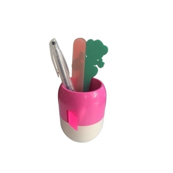 Hot Selling Customized Capsule Shaped Multi-function Memo Pen Holder