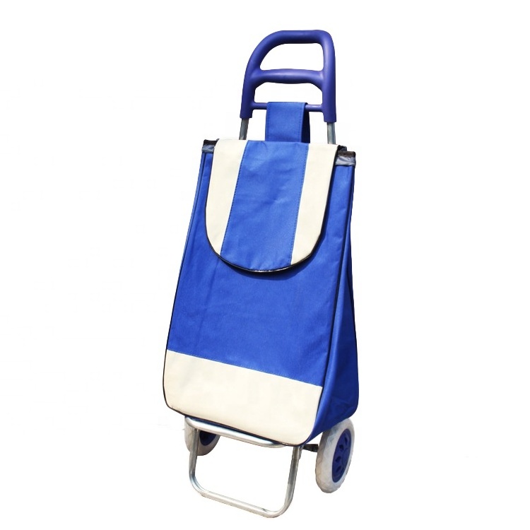 Ultralight Fabric Grocery Shopping Trolley Lightweight Collapsible Supermarket Shopping Bag Trolley Cart