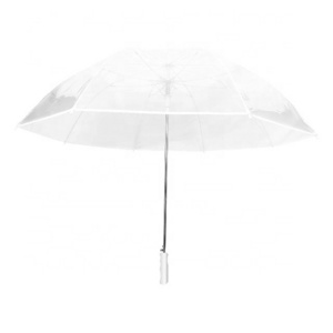 Hot sale Clear Regular Straight Waterproof Auto Opening Transparent Umbrellas