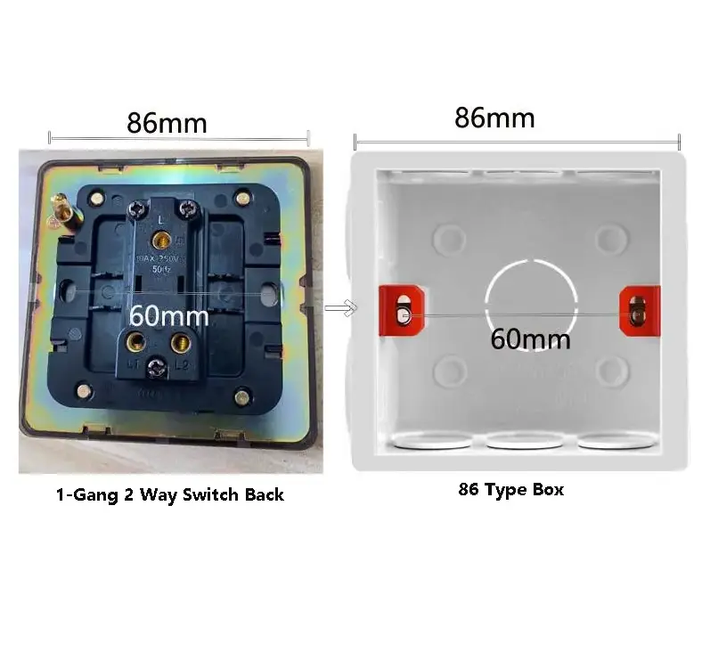 Classic metal Bronze Wall switch 220V 1/2/3/4 Gang 2 Way toggle light switch for home hotel UK standard Socket