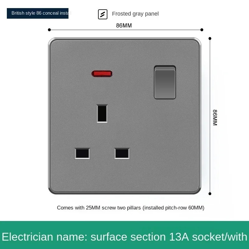 86 Type Ceiling Universal Fan Adjustment Stepless Speed Controller Fan Switch Wall socket panel 220V White controller governor