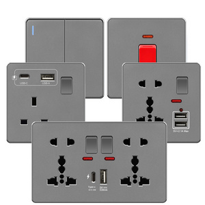 86 Type Ceiling Universal Fan Adjustment Stepless Speed Controller Fan Switch Wall socket panel 220V White controller SWITCH