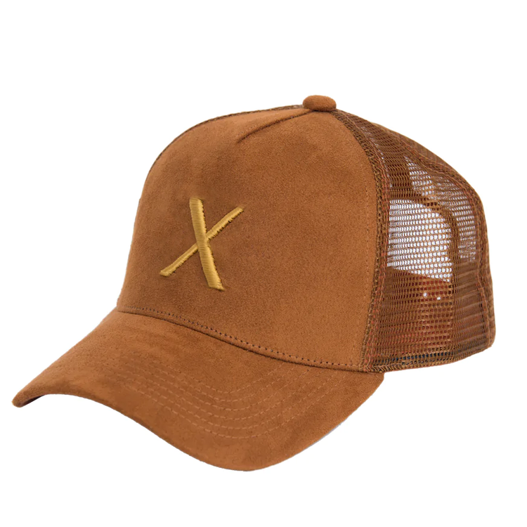 High Quality Wholesale Summer Outdoor Men Women Custom Logo 3D Embroidery Mesh Suede Trucker Hat