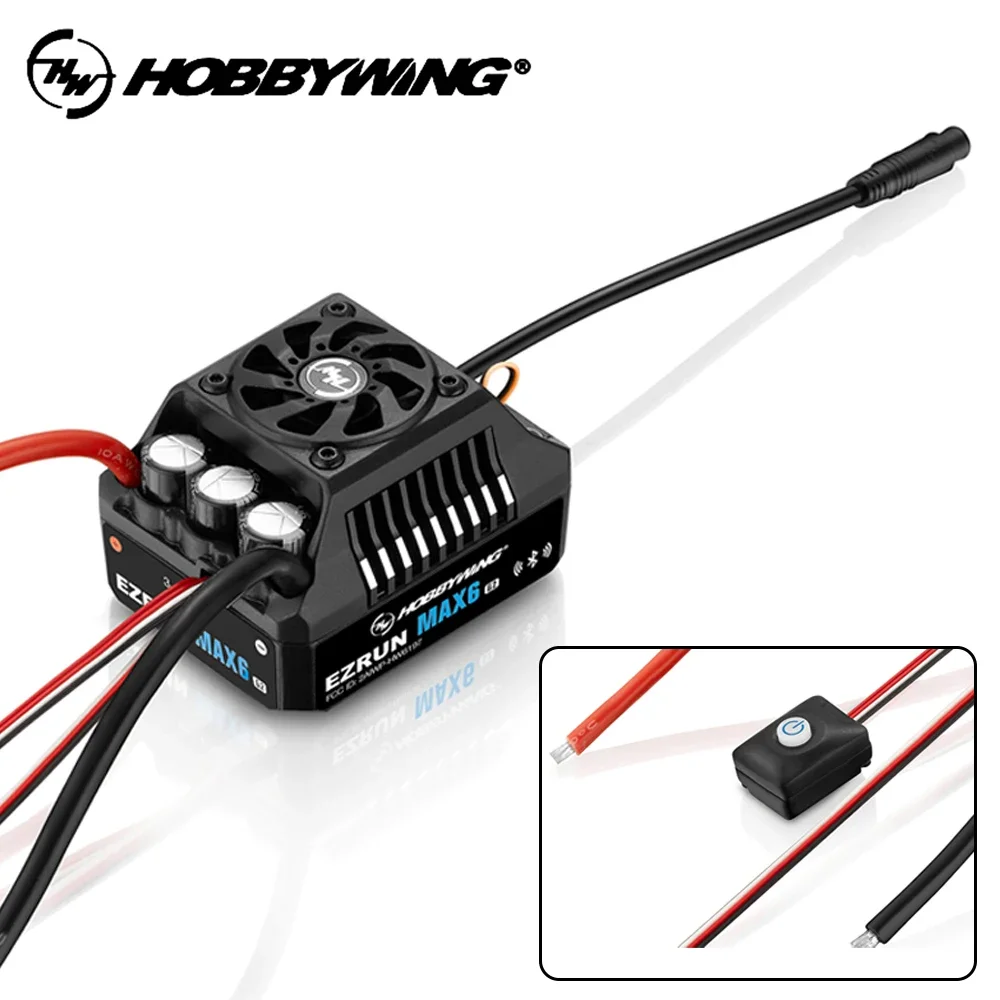 Hobbywing EzRun MAX6 G2 200A ESC 4990 1650KV Motor Sensored Brushless For RC Car Accessories