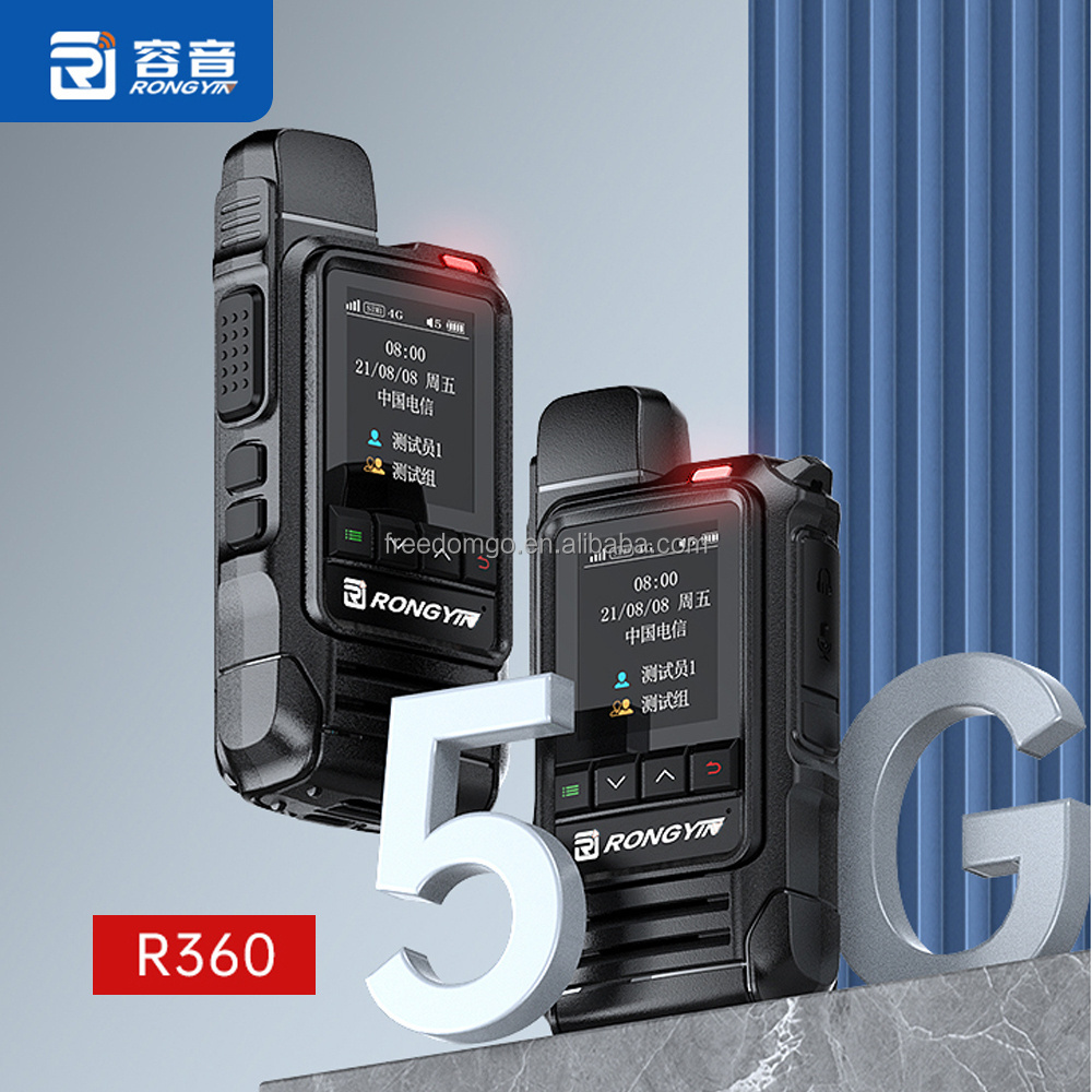 Rongyin R360 5G POC Radio 200 Mile Walkie Talkie Long Range Powerful Professional Two Way Radios