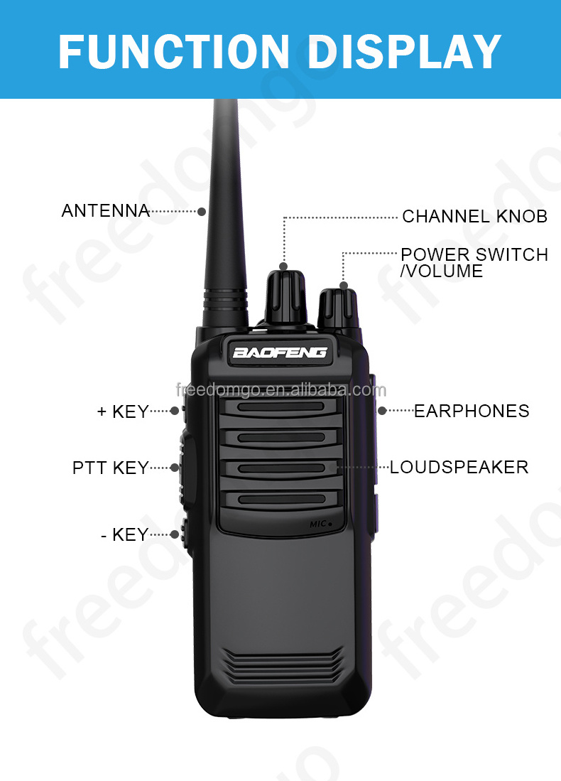 Baofeng BFLF-E80 Radio Transceiver Uhf Radios Two-way Automatic Power Saving Walkie Talkie Handheld Long Range Ham 10w Outdoor