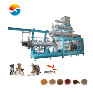 High-Efficiency Automatic Pet dog Cat Feed Pellet Feed Processing Machines Extruder For Fish Food