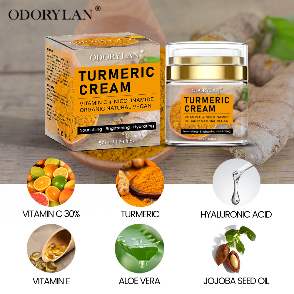 organic face moisturizer cream skin care set turmeric facial cream organic original vitamin C turmeric cream for face