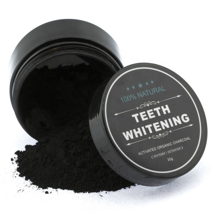 Private Label 100% natural organic activated bamboo charcoal teeth whitening powder