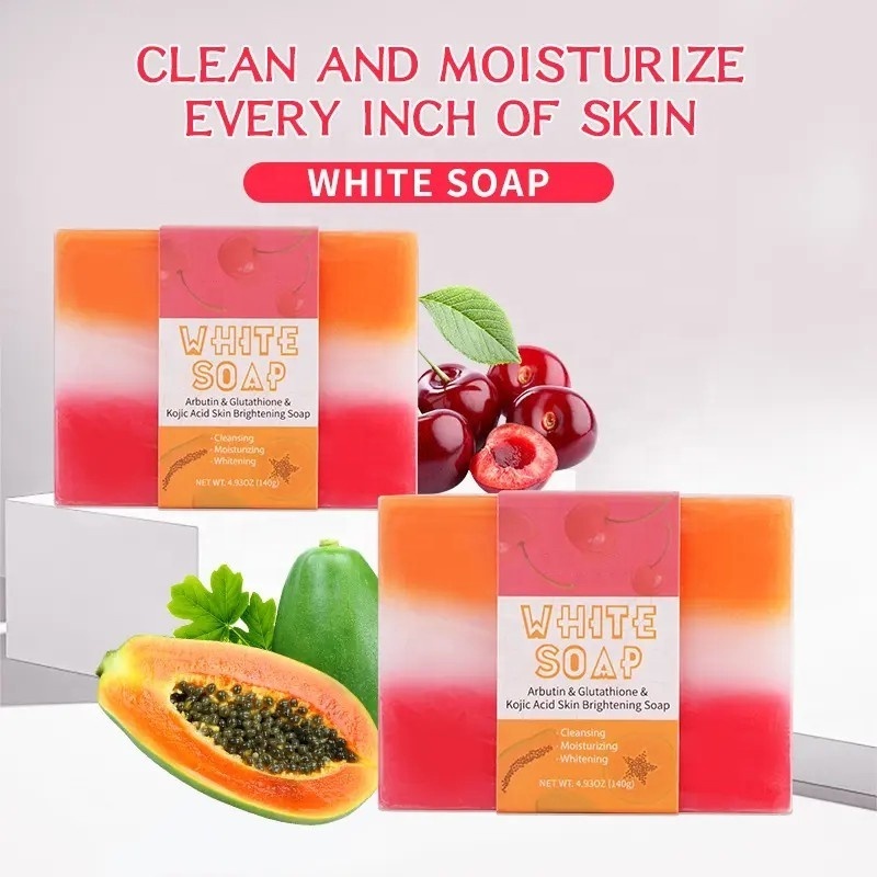 Private label kojic acid soap whitening skin whitening glycerin soap slim skin cleansing exfoliating