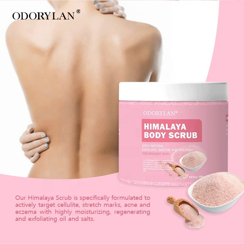 Organic Ingredient High Quality Sugar Whitening Body And Face Scrub Pedicure Exfoliating Natural Pink Body Scrub