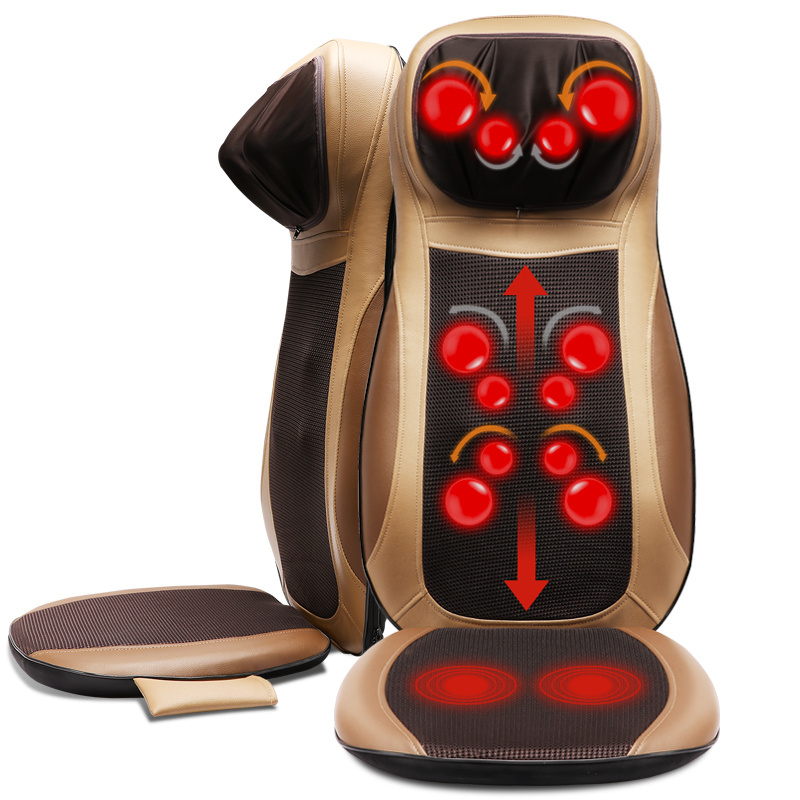 Customized Cojin De Masaje Electric Vibrating Buttock Shiatsu Neck Back Car Vibration Massage Chair Seat Massage Cushion