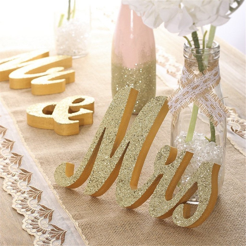 Wedding Wooden Letters Large Alphabets DIY Capital Letter Decors for Home Wall Party Crafts Education Projects Making Supplies