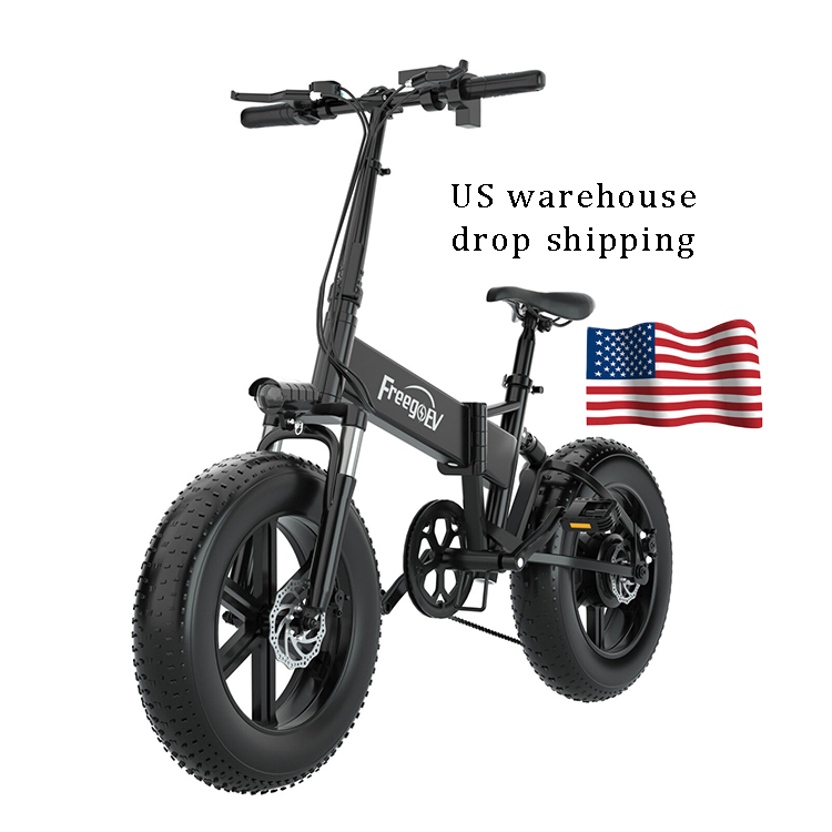 USA warehouse high quality 20inch fat tire 48v 1000w battery fastest folding fat tire bicycle moped electric mountain bike