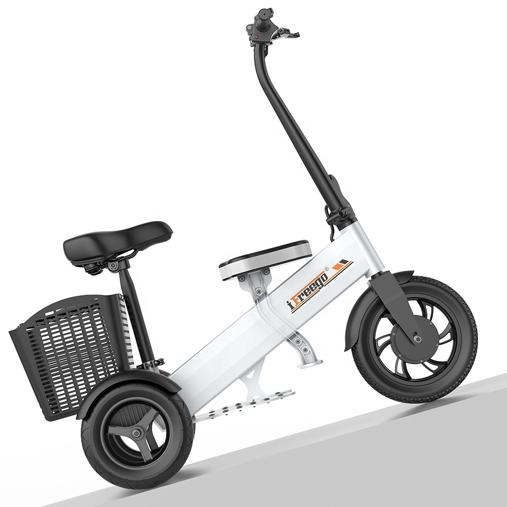 New design three wheel electric scooter 300w with seat 3 wheel mobility scooter