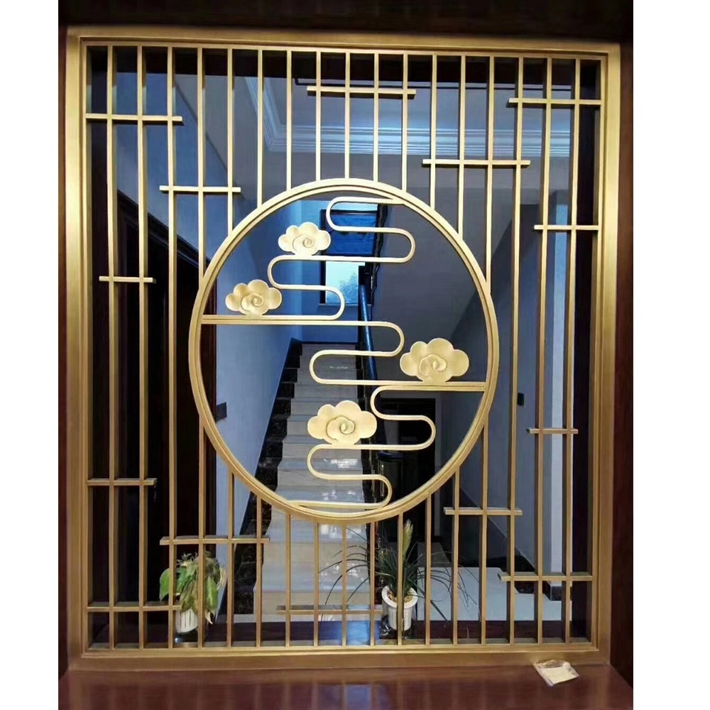 Reusable decorative screens wall partition stainless steel wall panels screen floor to ceiling room partition metal room divider