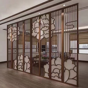 floor to ceiling room dividers reusable metal privacy screen sliding wall partition metal stainless steel  living room divider