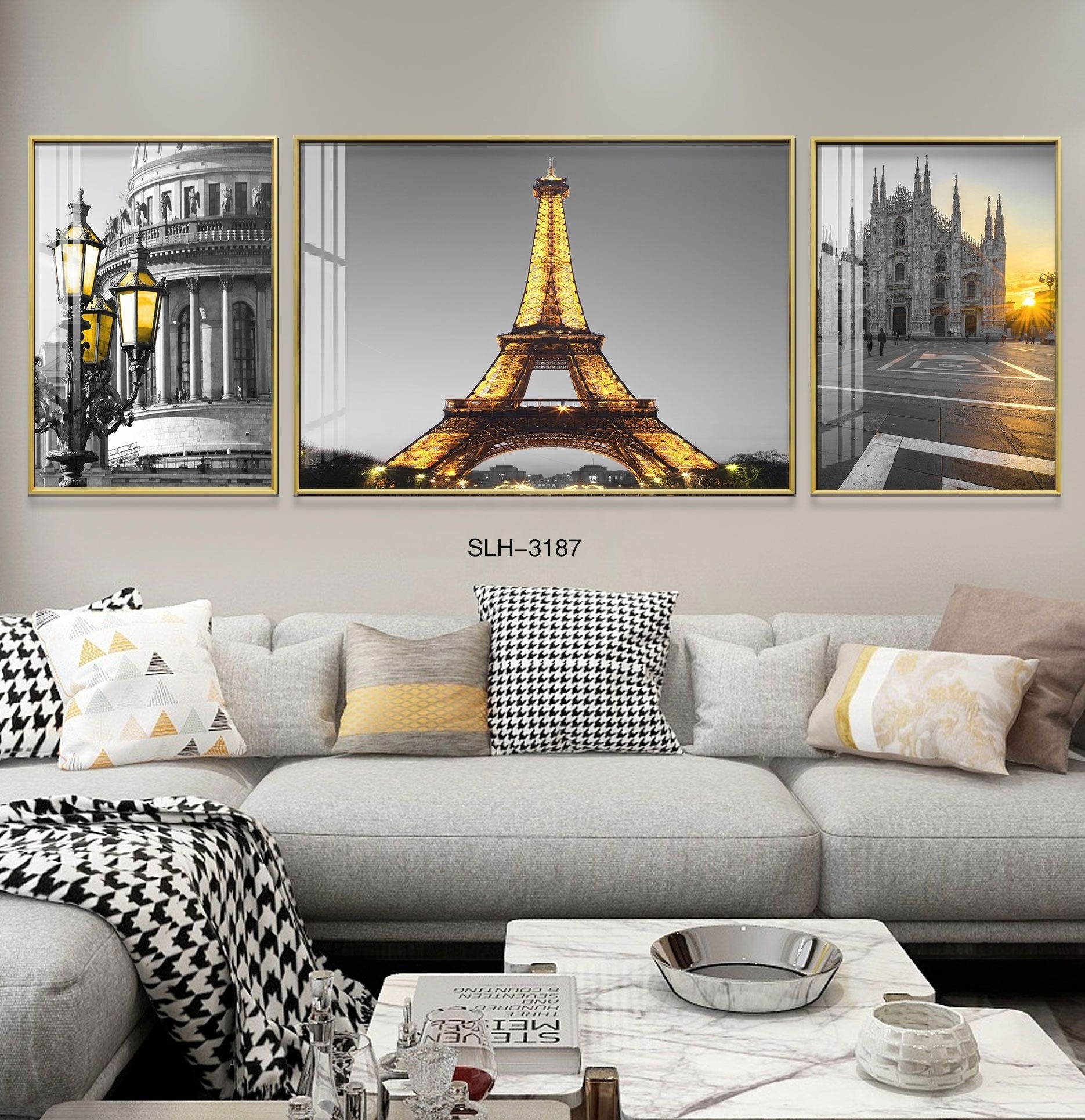 Scenery still life painting aluminum custom framed canvas kids room decoration art wall paintings and wall art