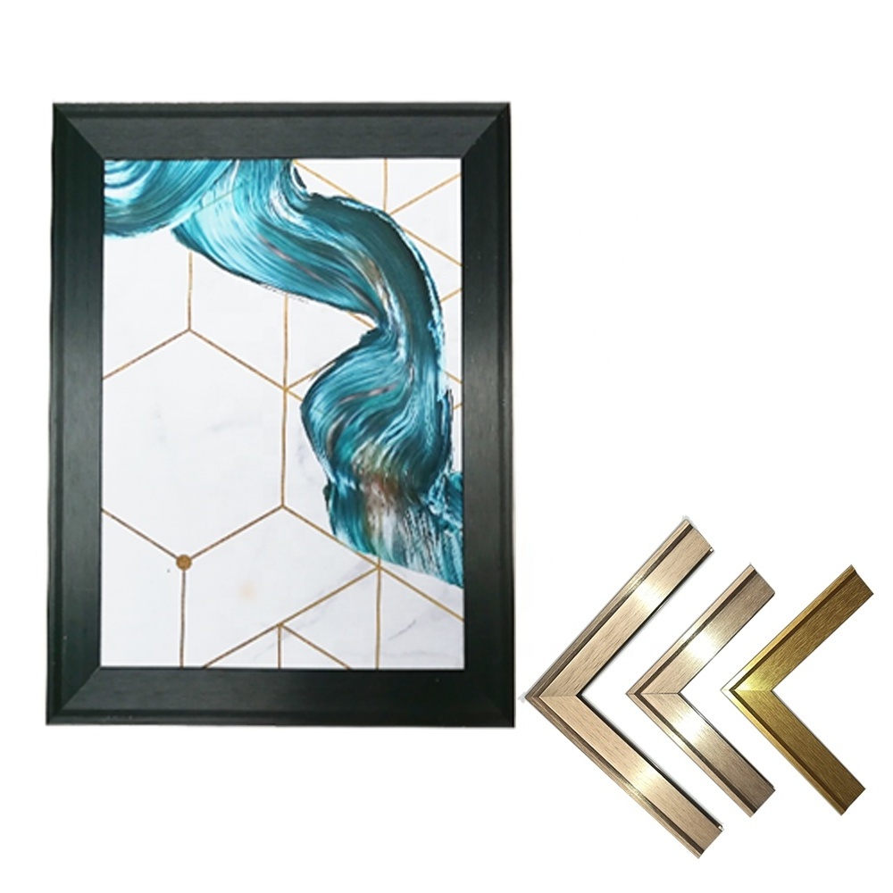 Materials picture frame moulding home decor print wall art solid wood wooden metal aluminum mirror photo picture frame moulding