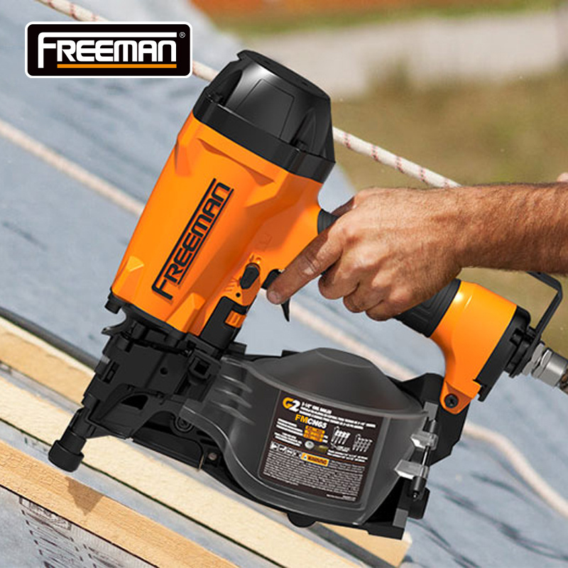 Freeman FMCN65 Pneumatic Vinyl Siding Shingle Coil Nailer Air Wood Pallet Nail Gun