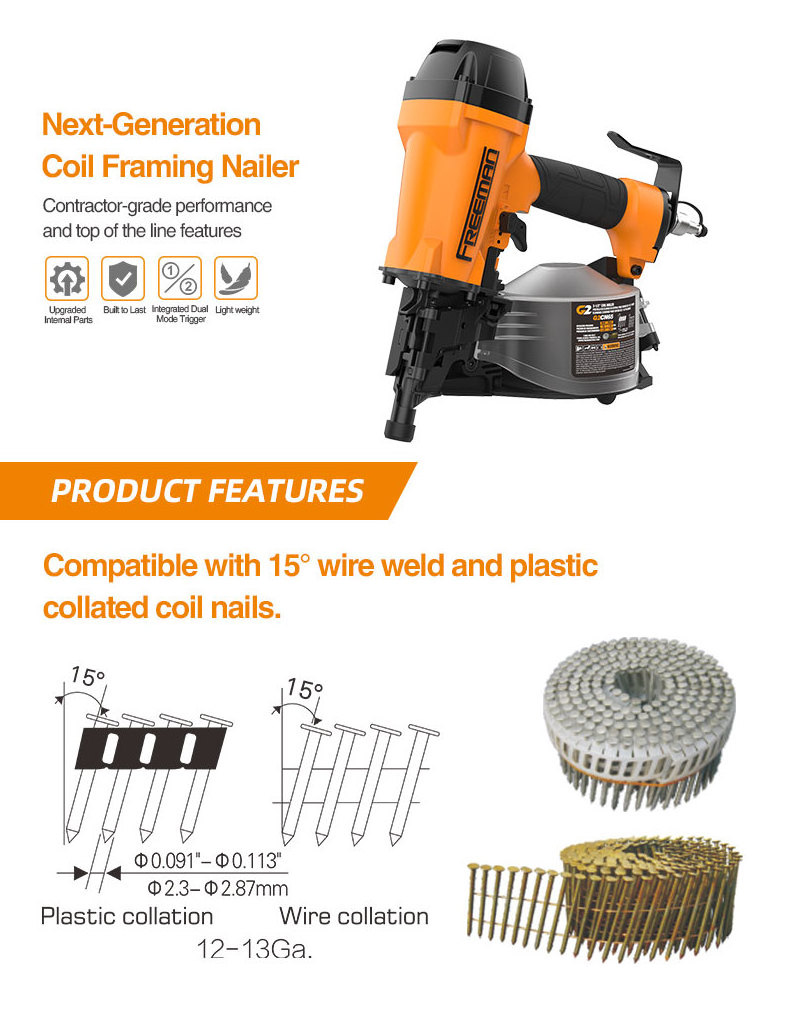 Coil nail gun discount