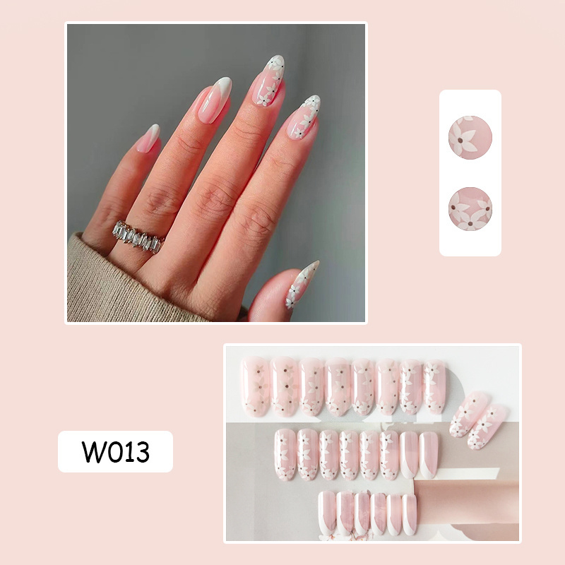 2023 INS New Fashion High Quality Press On Nails Private Label Custom Acrylic Artificial Gel Art Nails Packaging Box Finger Nail