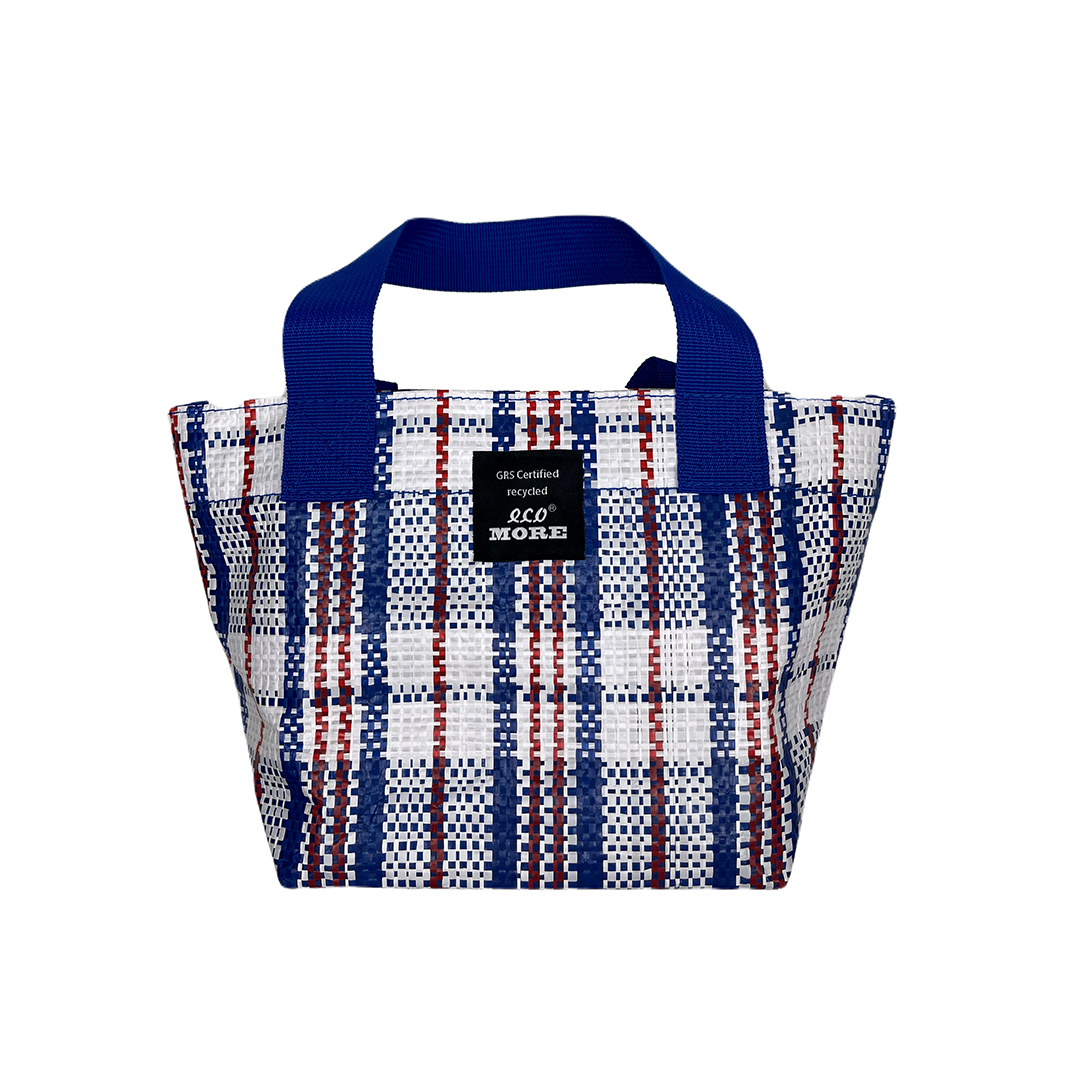 Wholesale custom print small rpet pp pe woven recycled tote shopping bag