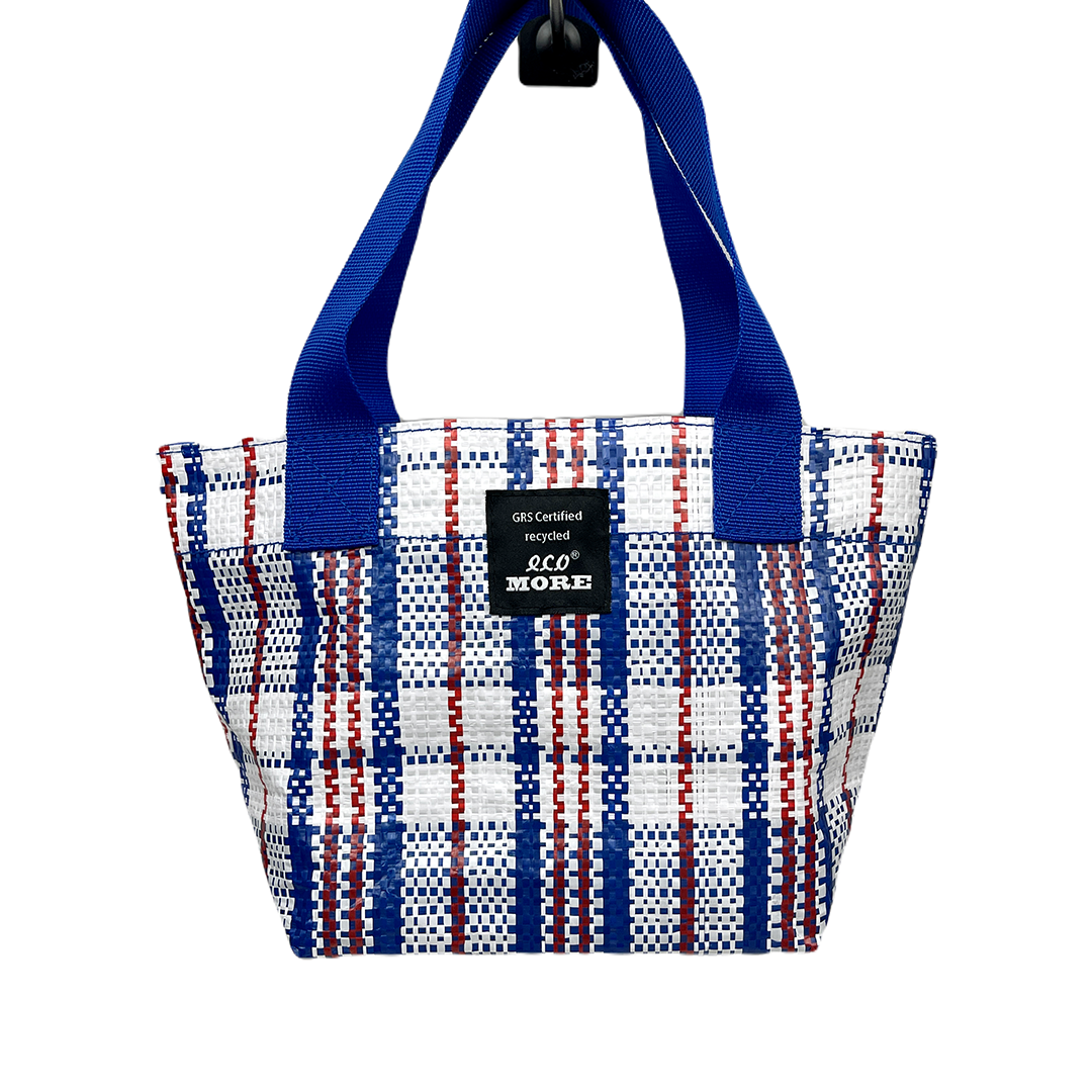 Wholesale custom print small rpet pp pe woven recycled tote shopping bag