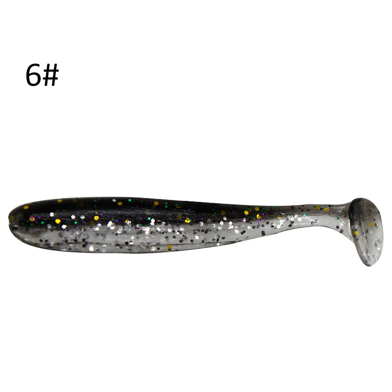 Factory custom bulk shad artificial worm T tail fishing lure swim plastics soft baits