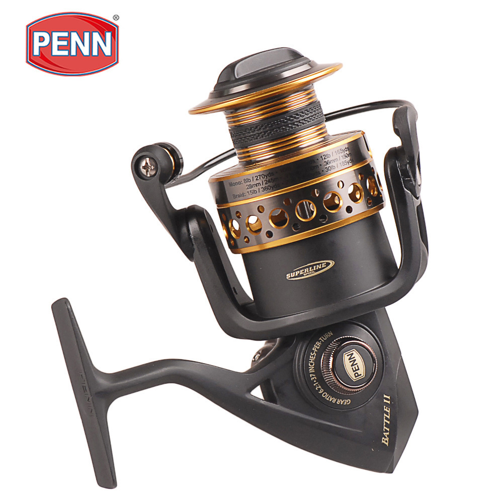 PENN Battle II 3000-8000 sea big game baitcasting trolling saltwater spinning penn fishing reels