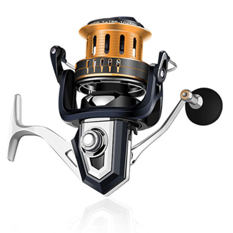 Oem Saltwater Fishing Reels Aluminum Alloy Casting Fishing Reels Large Coil Drag Max 10kg 4.1:1 Metal Fixed Spool Spinning Reels