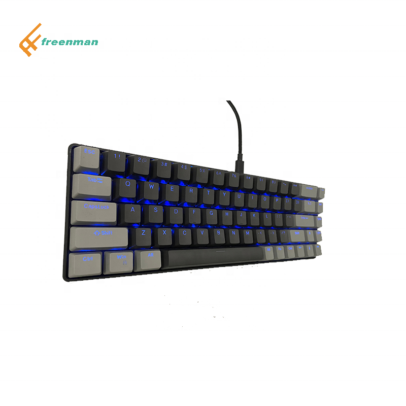 factory sale K68 60% Mechanical Keyboard Hot Swap Switches RGB LED Backlight Gaming Keyboard with Gaterons Red Brown Switches