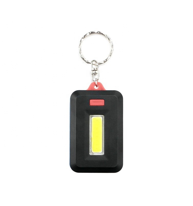 Hot Sale Cheap Custom Promotion Gift Logo Printing Small Pocket Key Chain Torch Bright Light COB Mini Flashlight Keychain