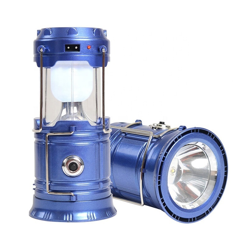 OEM Supplier Cheap Outdoor Waterproof Portable Multifunctional Telescopic Hanging USB rechargeable LED solar Camping Lantern