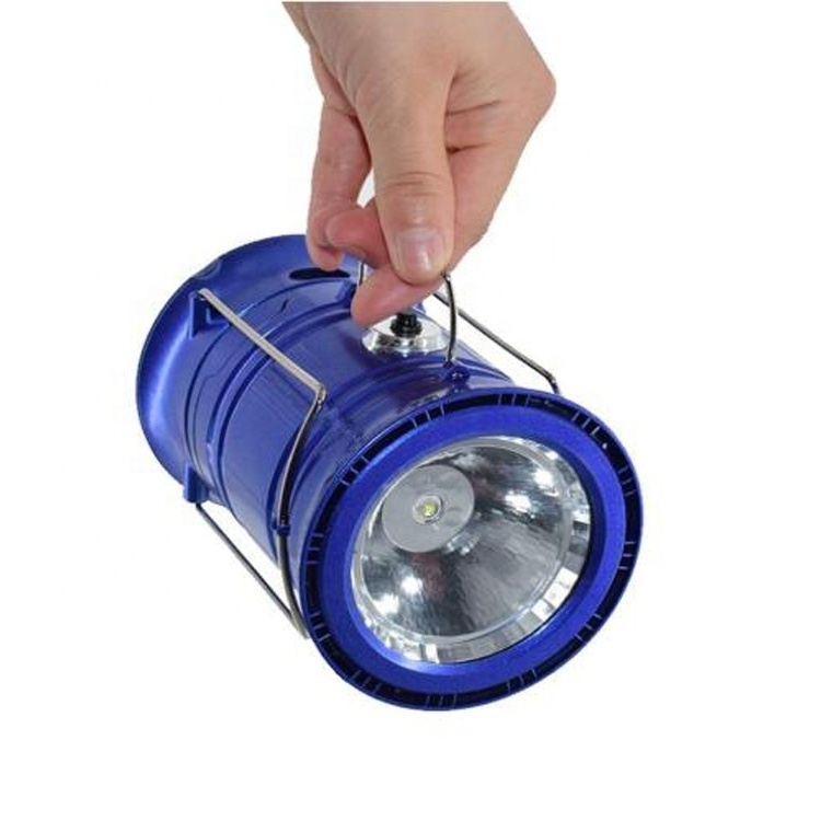 OEM Supplier Cheap Outdoor Waterproof Portable Multifunctional Telescopic Hanging USB rechargeable LED solar Camping Lantern