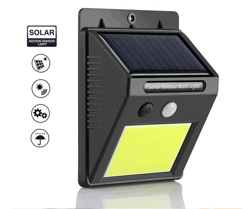 Wholesale High Quality Waterproof Outdoor Wall Mounted Motion Sensor 48 COB LED Solar Garden Light