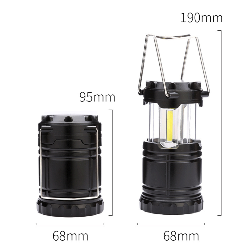 Promotional Business Gift Outdoor Waterproof Tent Hanging Portable Telescopic Collapsible Small Little LED Camping Lantern